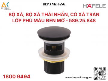 Bộ xả thải nhấn, có xả tràn Lớp phủ màu đen mờ - 589.25.848